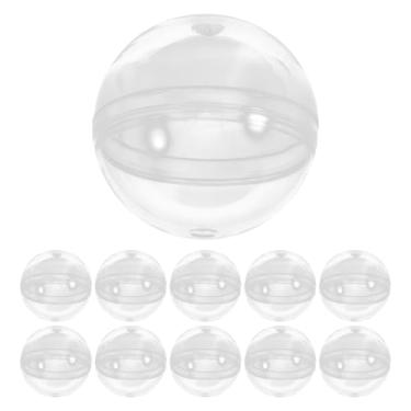 Imagem de Healifty Pacote com 200 cápsulas para máquina de venda automática de chiclete, recipientes de plástico transparentes de 2,8 cm para brinquedos, prêmios, lembrancinhas de festa temáticas