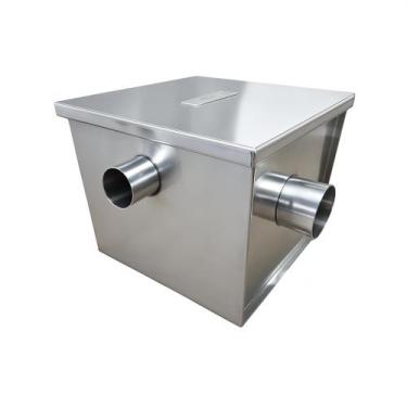 Imagem de Caixa De Gordura De Aço Inox Medindo 300x300x250mm - MOBLE INOX