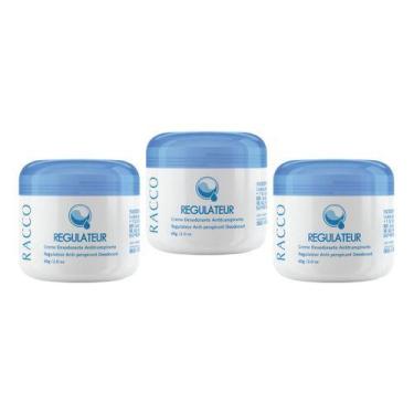 Imagem de 3x Desodorante Regulateur Racco Antitranspirante Creme 1000