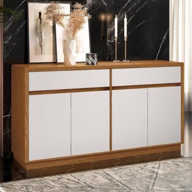 Imagem de Bancada Moderna 4 Portas Piran Ype Off White