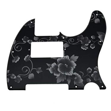 Imagem de KAISH 8 furos impressos em 3D estilo Tele guitarra plástico Pickguard TL Humbucker Pick Guard para USA/Mexico Telecaster/Tele Flower Pattern