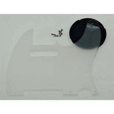 Imagem de Dopro Placa de arranhão transparente com 5 furos vintage para telecaster FD dos EUA/México transparente