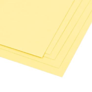 Imagem de Craftelier - Pacote com 5 cartolina de textura de lona dupla face | Material perfeito para projetos de scrapbook e artesanato | Peso 216 gramas | Tamanho 30,48 x 30,48 cm (12" x 12") - Cor amarelo
