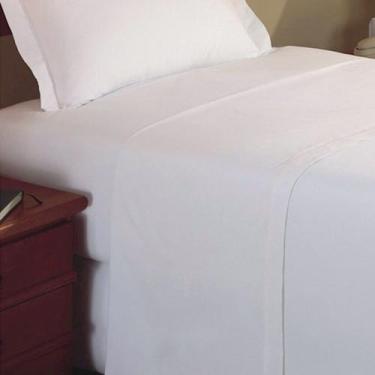 Imagem de Lençol Superior Percal Misto 180 Fios Queen Altenburg Hotel Branco