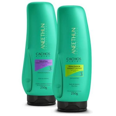 Imagem de Kit Gelatina e Finalizador Ondas e Cachos System Aneethun
