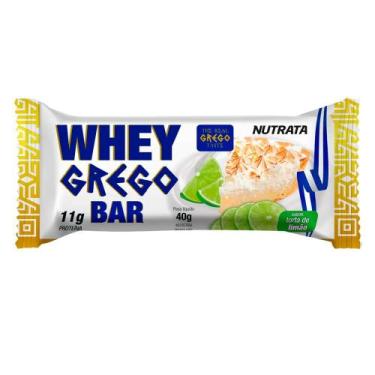 Imagem de Barra de Proteína Whey Grego Bar Nutrata Sabor Torta de Limão com 11g 