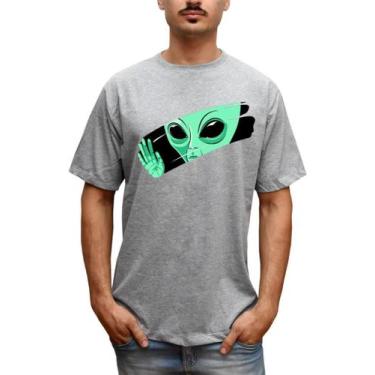 Imagem de Camiseta Masculina Et Alien Verde Hello - Bella Store, Cinza, GG, Home
