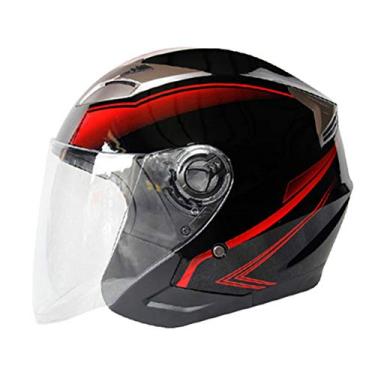 Imagem de Capacete De Scooter De Motocicleta 3/4 Rosto Aberto Halmet Motocross Casque Moto Casque Casco Motocicleta Capacete Capacete Capacete Aberto, CC04, L-(head circumference/59-60cm)