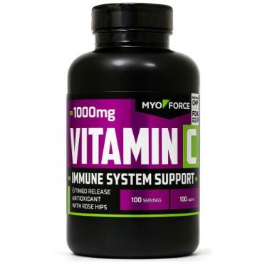Imagem de Vitamina C 1000mg Rose Hips 100 Tablets Liberação Gradual Myo Force