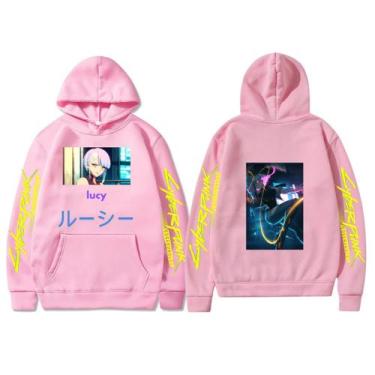 Imagem de Moletom Cyberpunk 2077 Estampa Lucy Unissex Capuz Anime Game - NoBrand