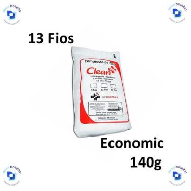Imagem de Compressa de Gaze 13 Fios Não Estéril (Economic) (140g) - Clean