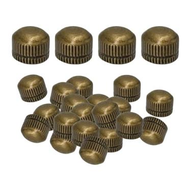 Imagem de Ioensy 100 peças tampas de rosca M4 para luminárias decorativas de teto serrilhado tampas de rosca para lustres lâmpadas de piso quarto, Bronze
