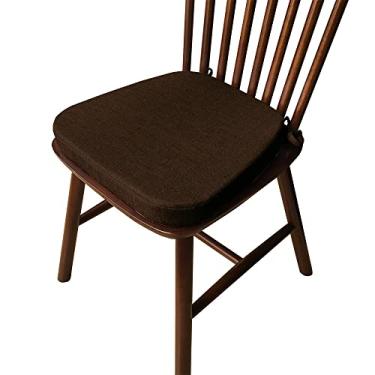 Imagem de 1 Ps Almofada de cadeira em forma de D Almofadas de assento em forma de ferradura com alças fixas, almofadas de cadeira de jantar resistentes ao desbotamento, espessas, para poltrona reclinável