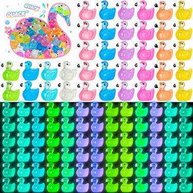 Imagem de DoubleFill 150 Pçs Flamingo Minúsculos Patos Luminosos Mini Flamingo Brilham no Escuro Estatuetas Miniatura Mini Resina Animais Figuras para Artesanato DIY Jardim Paisagem Ornamentos