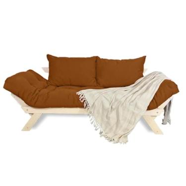 Imagem de Sofá Japão Futon Sarja Madeira Sem Pintura