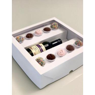 Imagem de Embalagem Para Brigadeiro - Berço Para Garrafa - 10 Unidades - 26x26x7