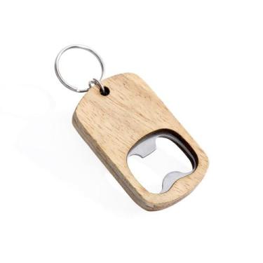Imagem de Chaveiro Abridor De Garrafas Em Inox E Madeira. - PRONTO PRINT