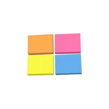 Imagem de Bloco Adesivo Tipo Post-it Neon 38mmx50mm. - colacril