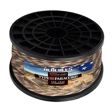 Imagem de HERCULES Tipo iii paracord 550 paracord corda paraquedas, 1000' camo paracord para sobrevivência paracord, cabo de sobrevivência