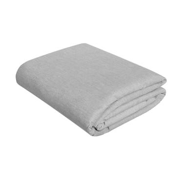 Imagem de Metaltec Forro Capa Manta Protetora Térmico De Tábua De Passar Roupa Pequeno Pluma Metalizado medidas 103x42 cm - 100% Algodão Cinza