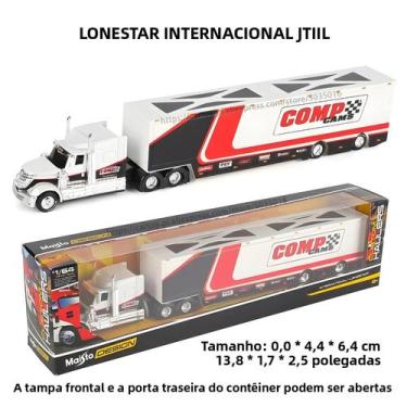 Imagem de 1:64 Maisto MACK Anthem LoneStar up Transport Trailer Modelo De Simula