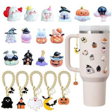 Imagem de 19 peças acessórios de Halloween para copo Stanley Tumbler, acessórios para copo Stanley 30 e 1,134 g