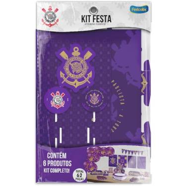 Imagem de Kit Festa Corinthians Roxo