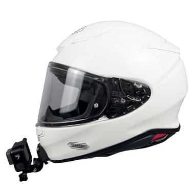 Imagem de JINGXIN Suportes de capacete para Shoei Z8, suporte adesivo adesivo de capacete curvo com acessórios de fixação de fivela de gancho J, compatível com GoPro Hero 13, 12, 11, 10, 9, 8, 7, 6, 5, 4