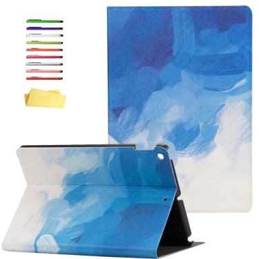 Imagem de Capa para iPad Air 3ª geração 2019 e iPad Pro de 10,5 polegadas 2017, capa magnética inteligente à prova de choque de couro PU com suporte fólio UUcovers com despertar/hibernar automático para iPad