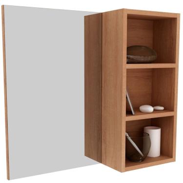 Imagem de Espelheira para Banheiro 60 cm 3 Nichos Valente