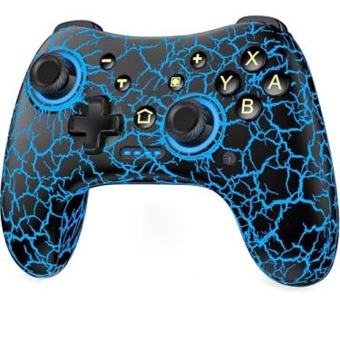 Imagem de NealGamefy Switch Controller Compatible with Switch/Switch Lite/Switch OLED/Windows/iOS/Android, Wireless Switch Pro Controller with Programmabele,Turbo,6-Axis Gyro,4-Speed Vibration