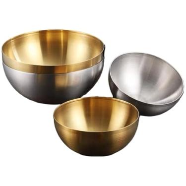 Imagem de Tigela Aco Inoxidável Premium Para Salada Arroz Coreano Bowl Cozinha Pratica(Tigela 24cm-PRATA)