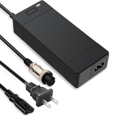 Imagem de NREMPEROR Adaptador de 54,6 V, bateria de lítio 13S, saída de 48 V, 1,5A, conector de 3 pinos GX16 para cuidados de saúde, carregador de baterias 46,8V 48V 10Ah 12Ah 15Ah 20Ah