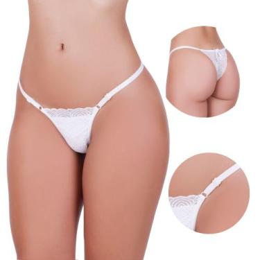Imagem de Kit 5 Calcinha Fio Dental Tanga Renda Regulagem Vitória - NAKA MODAS, 