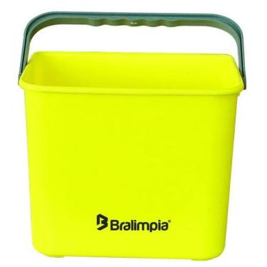 Imagem de Balde bralimpia  4l c alca amarelo