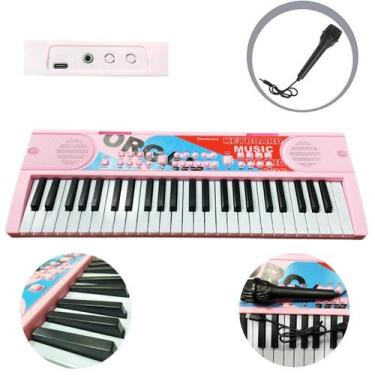 Imagem de Teclado Eletronico Com 49 Teclas Brinquedo Infantil Piano - Tesla Stor