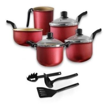 Imagem de Jogo de Panelas 08 Peças Cereja Remaza - Compra Segura - Remeza