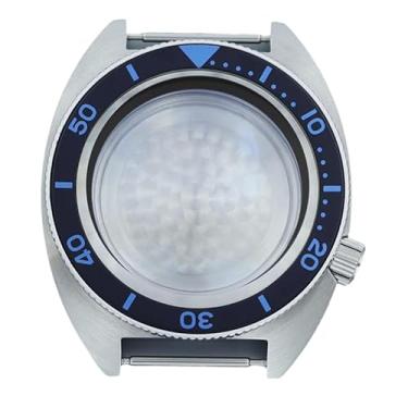 Imagem de FEIYASHI Relógio moderno à prova d'água de aço inoxidável 10 ATM para NH35 NH34 NH36 Movimento Skx Modificado Abalone Peças de relógio, NH35 34/36/38 Movimento + Anel Capítulo Preto Escuro 11, Caixa