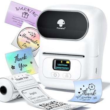 Imagem de Máquina de etiquetar Phomemo M110 – Máquina térmica portátil Bluetooth para etiquetas, impressora de etiquetas para nome, código de barras, roupas, joias, varejo, correspondência, para Android e iOS