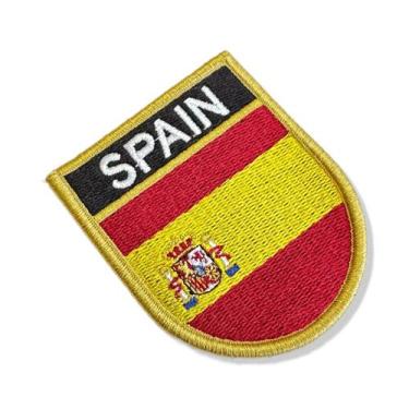Imagem de BP0084E-001 Bandeira Espanha Patch Bordado 6,8x8,0cm - BR44