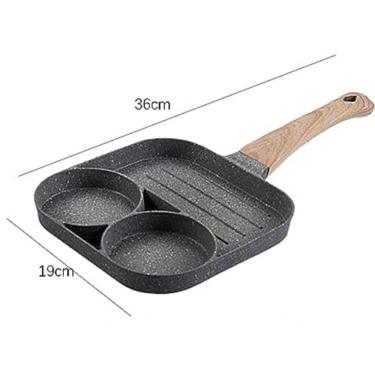 Imagem de Panela Antiaderente Frigideira 4 Em 1 Para Panquecas Ovos E Hambúrguer