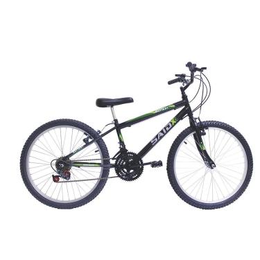 Imagem de Bicicleta Aro 24 Masculina Infantil 18 Marchas Said-x Preto
