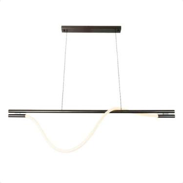 Imagem de Pendente Led Moderno Taschibra Organic Tex Luz Quente 3000k Bivolt