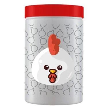 Imagem de Pote Pet Branco  Fazenda  Galinha  1.500 Ml 9841 - OUTRAS MARCAS