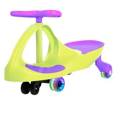 Imagem de Carrinho Rolimã Zig Zag Car 360 Roda Led Infantil - Castela