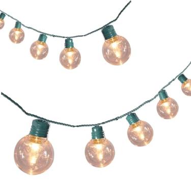 Imagem de Vigdur Cordão de luzes externas de 6,5 m com 35 lâmpadas de plástico G40 à prova de estilhaçamento, luz externa à prova d'água para varanda deck jardim festa no quintal