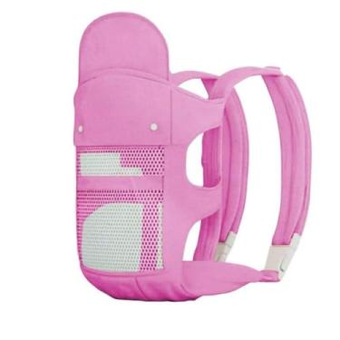 Imagem de Canguru Para 0-3 Anos Ergonômico 3 Em 1 Estilo Canguru Frontal Infantil Hipseat (rosa(sem banquinho cintura))