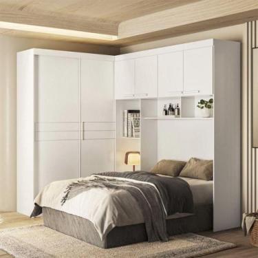 Imagem de Quarto Modulado Moval Florenca Flex Branco - MOVAL MOVÉIS