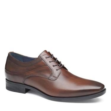 Imagem de Johnston and Murphy Sapato Oxford masculino Gibbons de bico liso, Mogno de flor integral, 11.5