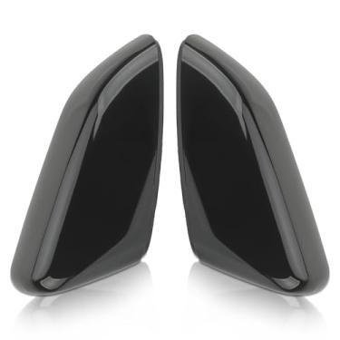 Imagem de AUTOKAY Tampa do espelho da porta lateral retrovisor externo preto brilhante esquerdo e direito para Land Rover Range Rover Sport LR2 LR4 10-14 LR019962